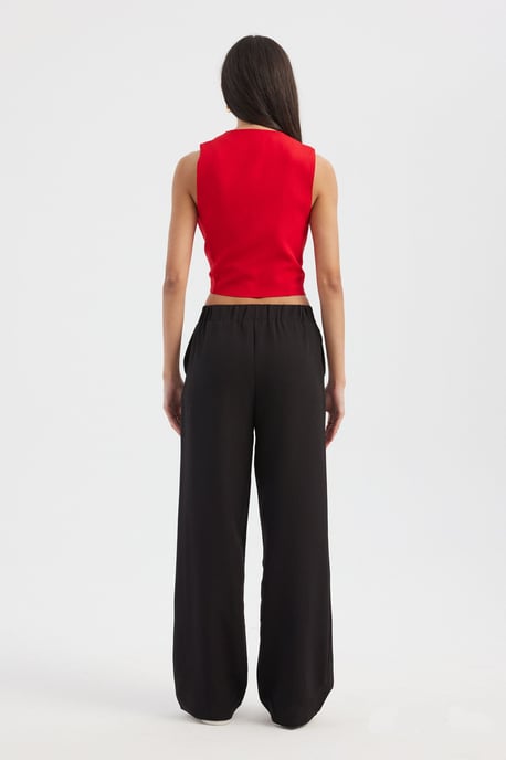 High Waist Wide Leg Trousers - Image 4