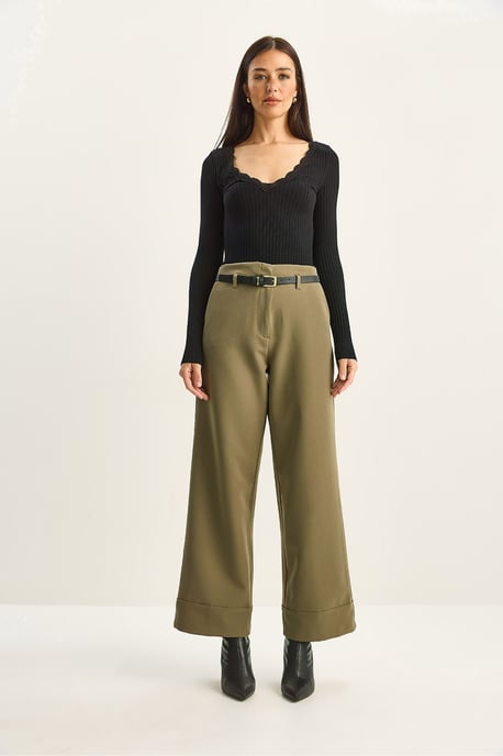 Hoge Taille Wijde Pantalon - Image 2