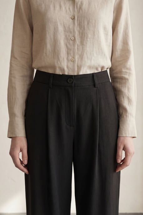 Comfort Plissé Rechte Pantalon - Image 4