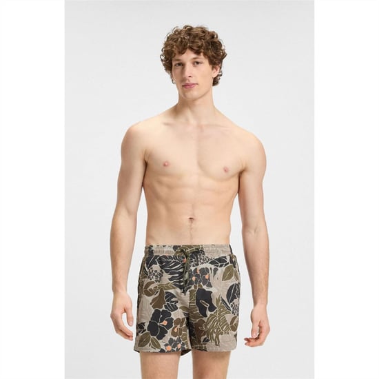 Men's Hugo Calala 10257691 01 Swim Short Mens in Green - Image 2