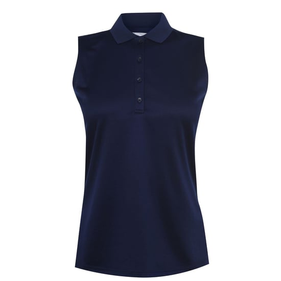 Women's Callaway Sleeveless Knit Polo Shirt Ladies in Peacoat - Image 1