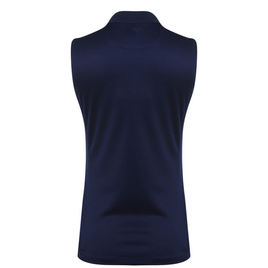 Women's Callaway Sleeveless Knit Polo Shirt Ladies in Peacoat - Image 4