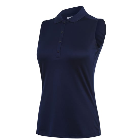 Women's Callaway Sleeveless Knit Polo Shirt Ladies in Peacoat - Image 5