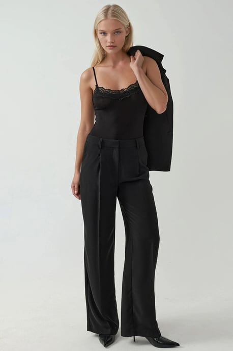 Kant V-hals Slanke Pasvorm Romper - Image 5