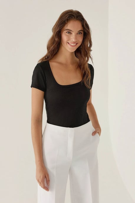 Slim Fit T-shirt Bodysuit - Image 4