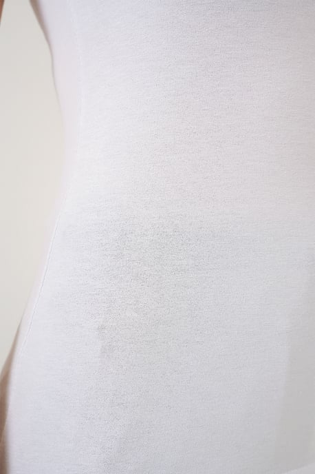 Fitted Sleeveless Bodysuit with Crew Neck - Image 5