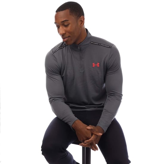 Men's Under Armour Tech quarter Zip Fleece in Grey - Image 4