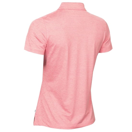 Women's Calvin Klein Golf Short Sleeve Polo Shirt in Pink - Image 2