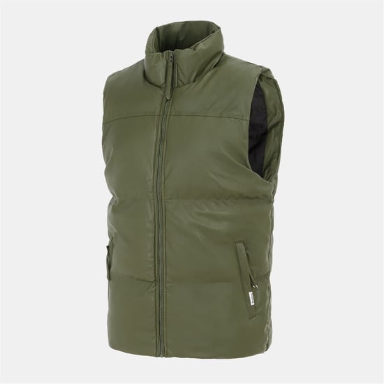 Men's Firetrap Men’s Gilet in Army Green - Image 3