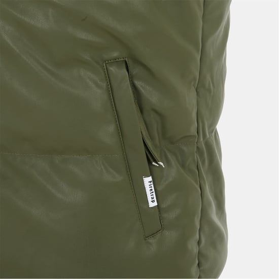Men's Firetrap Men’s Gilet in Army Green - Image 4