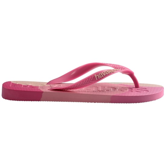 Women's Havaianas Hav. Top Logomania Colors Ii Black Flip Flops in Crystal Rose - Image 1