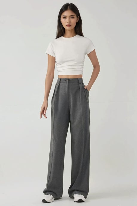 Hoge Taille Palazzo Wijd Been Broek - Image 5