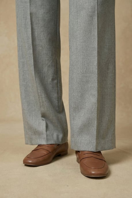 Hoge Taille Plissé Brede Pijpen Broek - Image 6