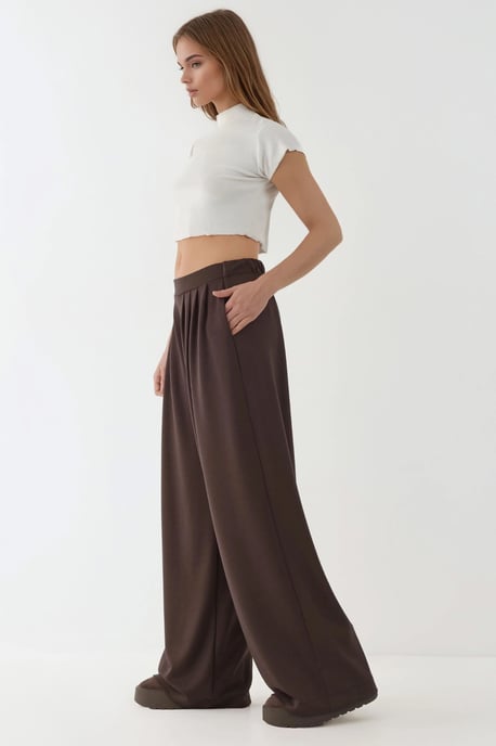 Zachte Touch Plissé Wijdere Broek - Image 3