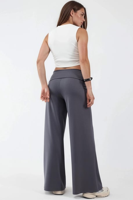 Modal Touch Geplooide Taille Palazzo Broek - Image 3