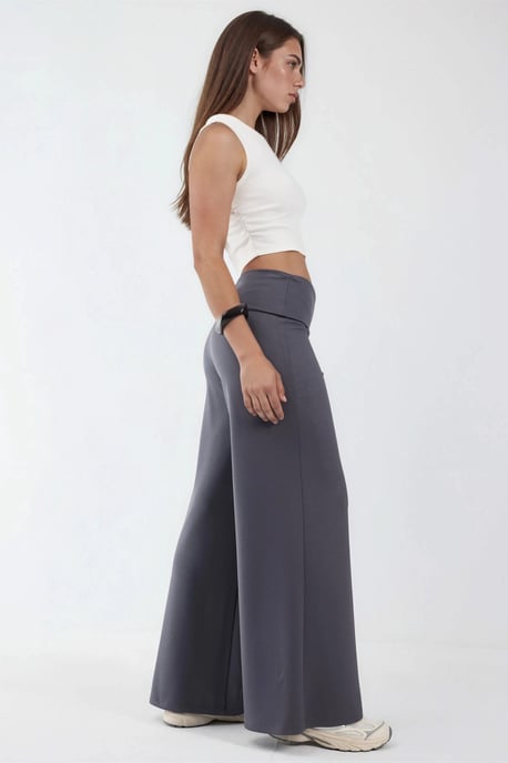 Modal Touch Geplooide Taille Palazzo Broek - Image 6