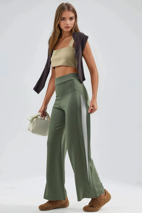 Modal Touch Stripe Detail Pants - Image 5