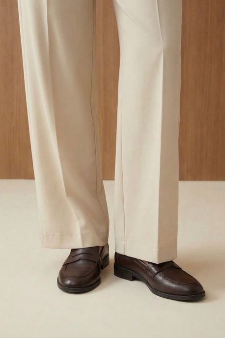 Hoge Taille Plissé Brede Pijpen Broek - Image 6