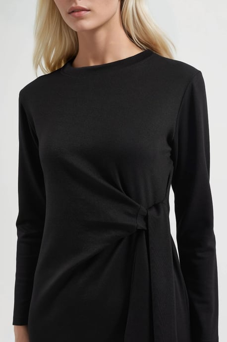 Modal Touch Slit Dress - Image 4