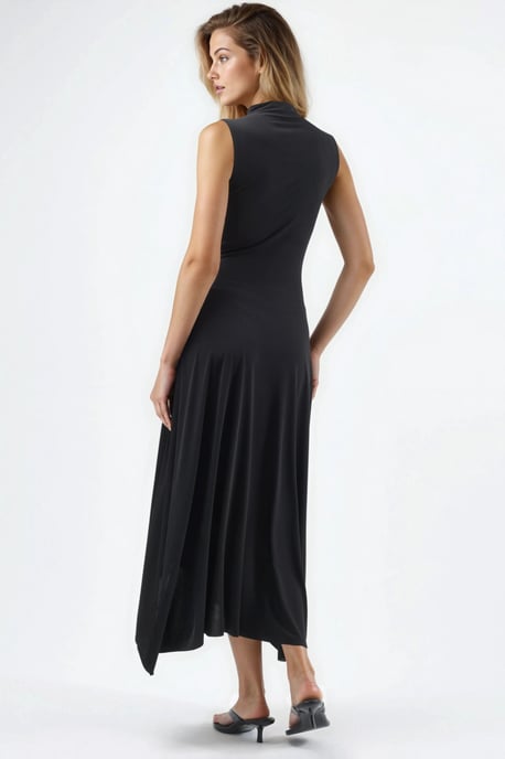 Asymmetrische Midi Sandy Jurk - Image 3
