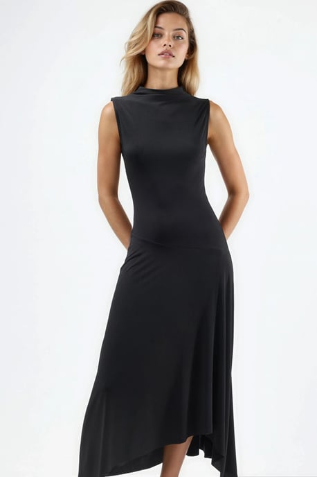Asymmetrische Midi Sandy Jurk - Image 5