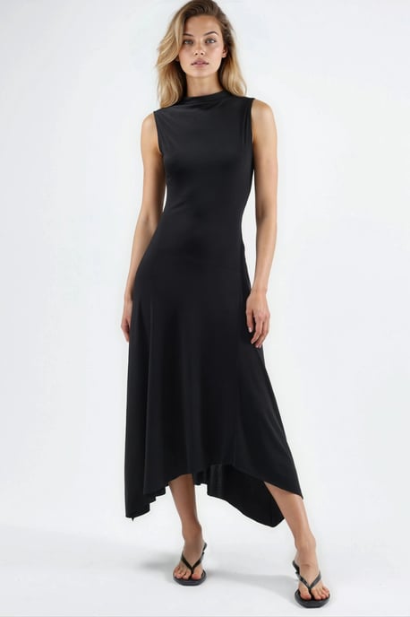Asymmetrische Midi Sandy Jurk - Image 6