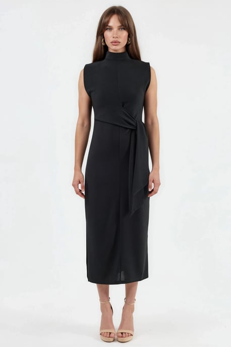 Midi-jurk met strikdetail - Image 6