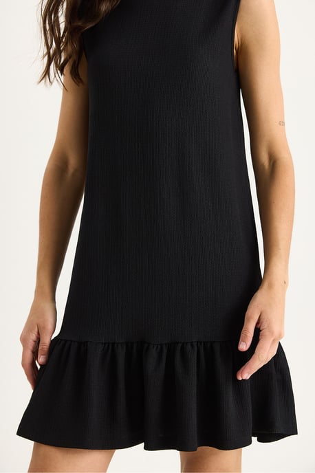 Textured Crepe Midi-jurk met Rimpeldetail - Image 6