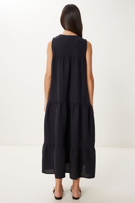 Volants V-hals Midi Jurk - Image 5
