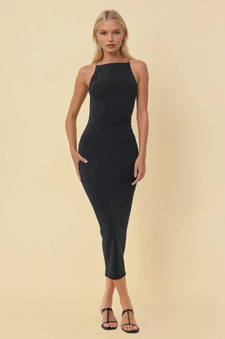 Halterneck Midiklänning i Bodycon-modell - Image 1