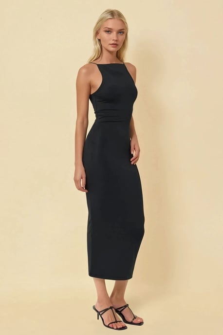 Halterneck Midiklänning i Bodycon-modell - Image 3