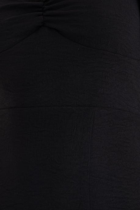 Sweetheart Neck Midi Dress with a Side Slit - Image 5