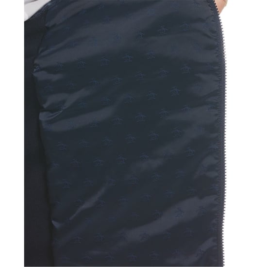 Men's Original Penguin Lsflzp Penguin Mock Neck Performance Jacket in Black Iris - Image 3