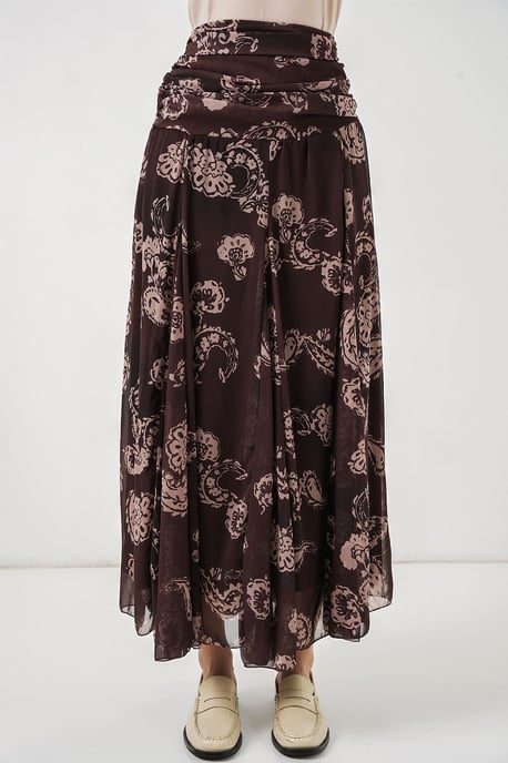 Hoge Taille Paisley Maxi Rok - Image 2
