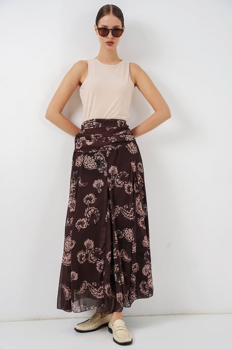 Hoge Taille Paisley Maxi Rok - Image 3