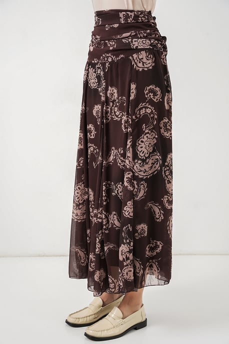 Hoge Taille Paisley Maxi Rok - Image 4
