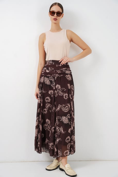 Hoge Taille Paisley Maxi Rok - Image 5