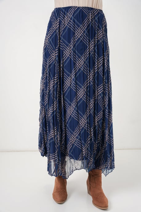 Asymmetrische Patroon Maxi Rok - Image 2