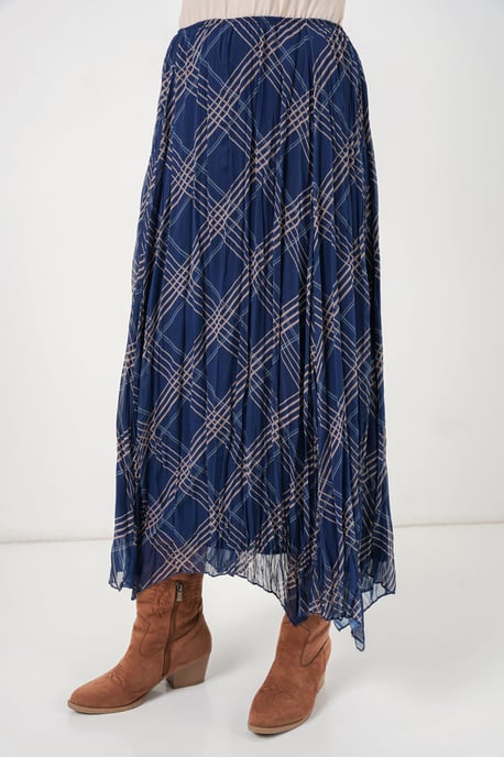 Asymmetrische Patroon Maxi Rok - Image 4