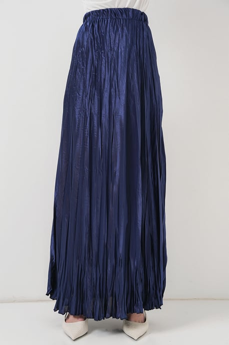 Getextureerde Maxi Rok met Elastische Taille - Image 2