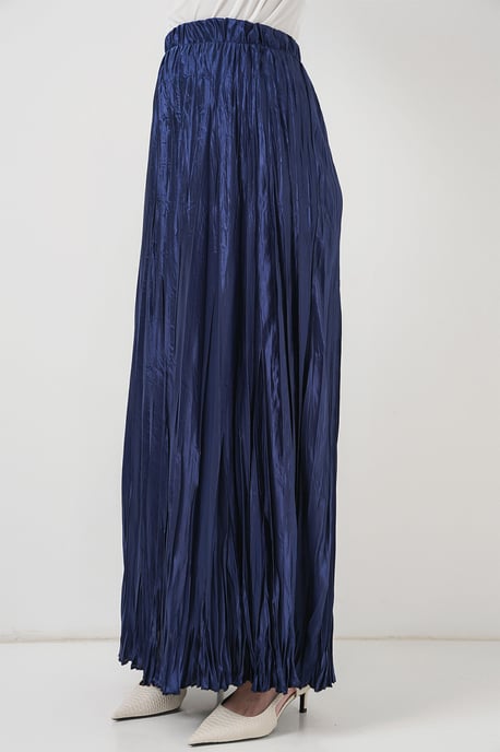 Getextureerde Maxi Rok met Elastische Taille - Image 4