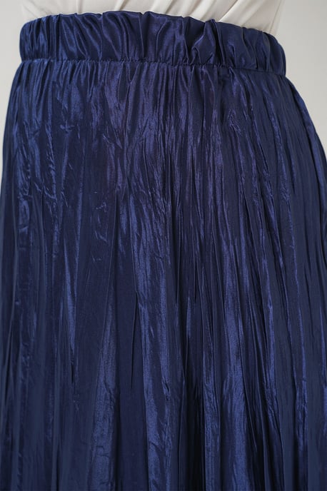 Getextureerde Maxi Rok met Elastische Taille - Image 5