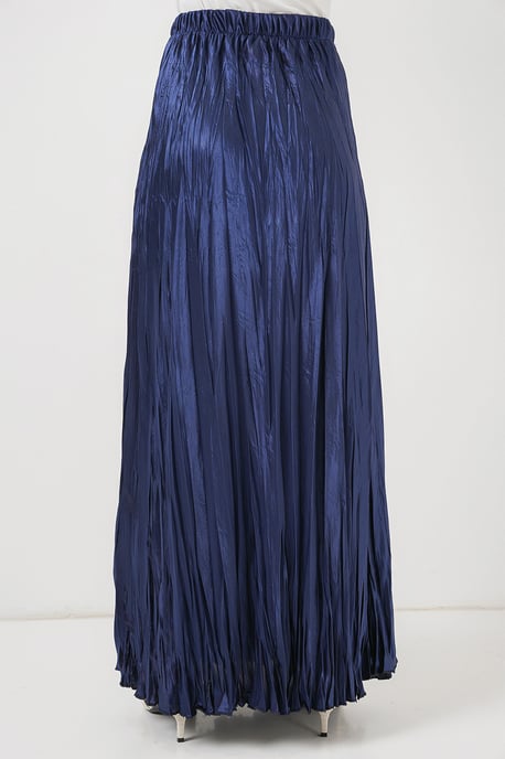 Getextureerde Maxi Rok met Elastische Taille - Image 6