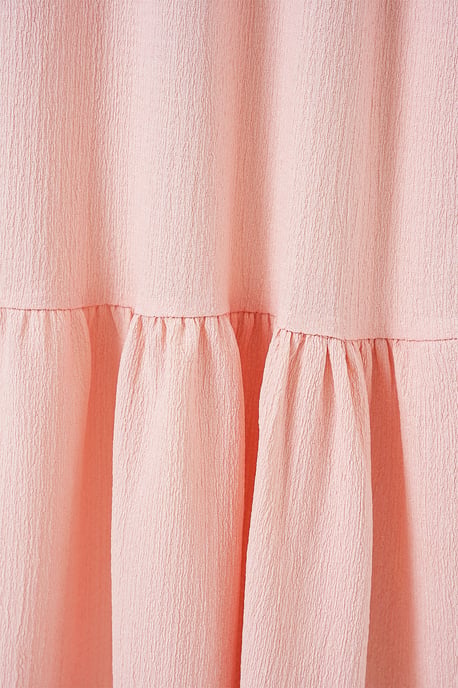 Texturerad Maxi Stickad Kjol med Elastisk Midja - Image 5