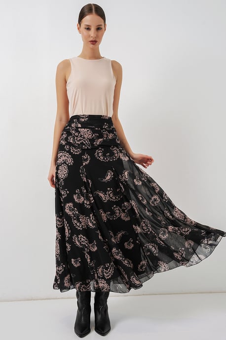 Hoge Taille Paisley Maxi Rok - Image 3