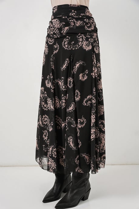 Hoge Taille Paisley Maxi Rok - Image 4