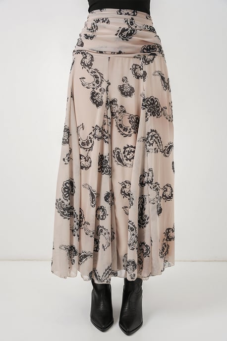 Hoge Taille Paisley Maxi Rok - Image 2