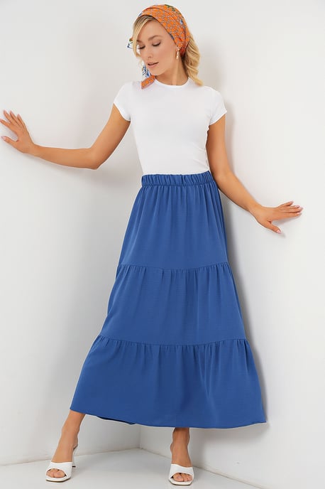 Textured Maxi Skirt - Image 1