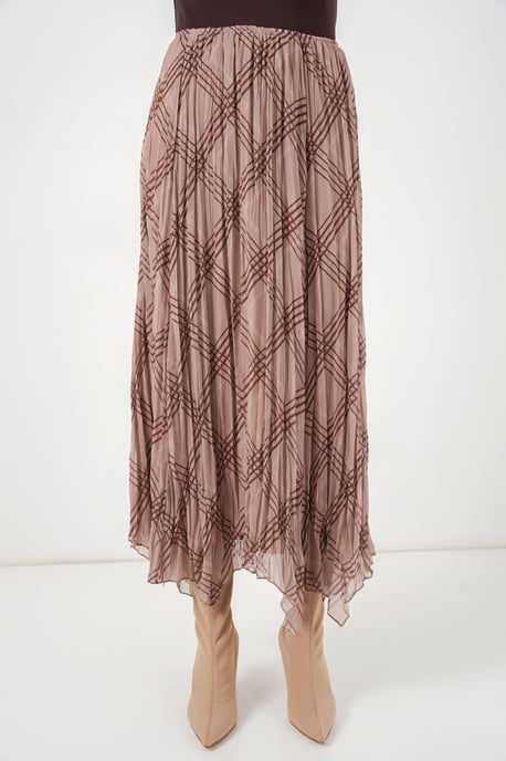 Asymmetrische Patroon Maxi Rok - Image 2