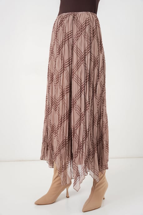 Asymmetrische Patroon Maxi Rok - Image 4